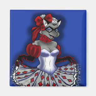 Galan-Kunst-Katzen-Magnet Magnet