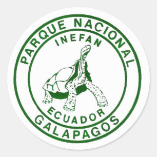 Galapagos-Aufkleber Runder Aufkleber