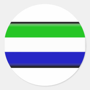 Galapagos-Inseln-Flagge Runder Aufkleber