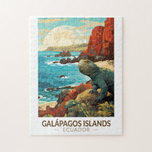 Galapagos-Inseln Reise Kunst Vintage