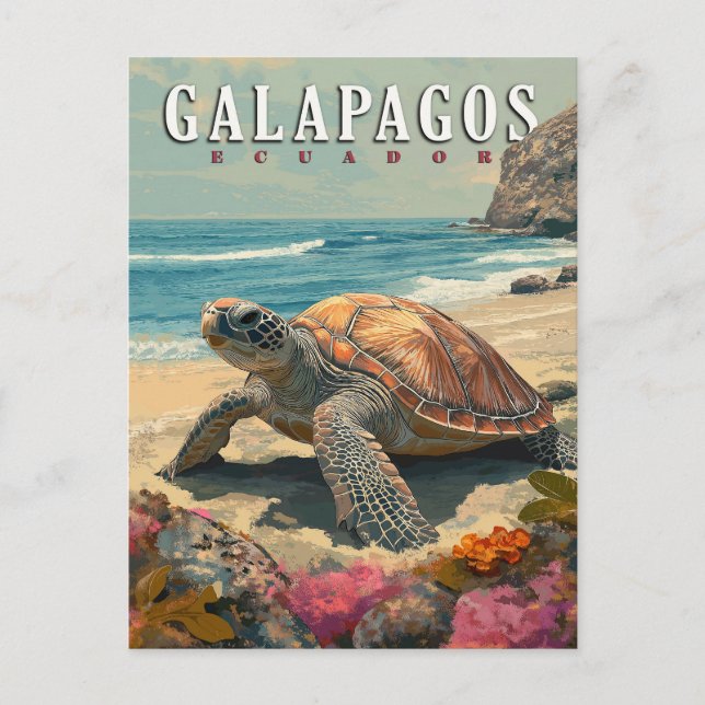Galapagos Inseln Riesengebirge Feiertagspostkarte (Vorderseite)