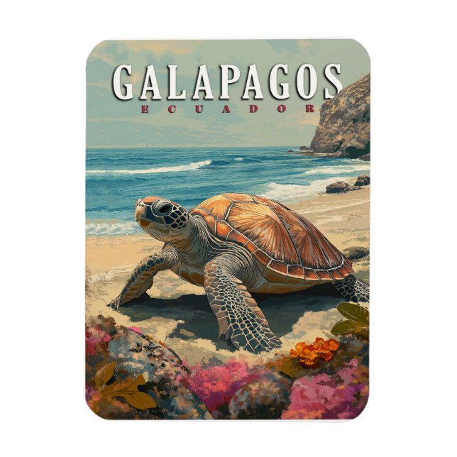 Galapagos Inseln Riesengebirge Magnet (Vertikal)
