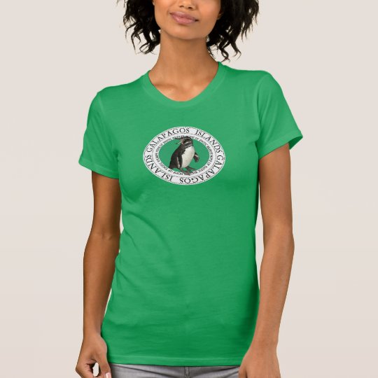 Galapagos-Inselndrawstring-Pinguin-T-Stück T-Shirt
