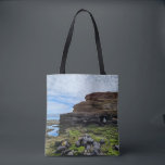 Galapagos Island Dream | Volcanic Tropics Photo Tasche<br><div class="desc">Galapagos Island Dreams features authentic photography of Puerto Egas, Isla Santiago, Galapagos. The volcanic Palagonite Tuff formation rises from the edge of the Pacific Ocean, with mossy green algae covering the basalt rocks below in this stunning image of the tropics. This full wrap tote is the perfect travel companion, and...</div>