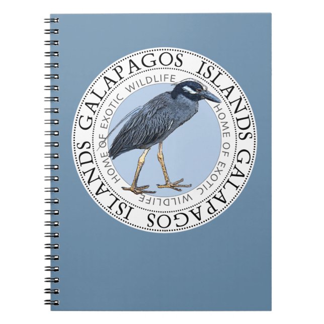 Galapagos Islands Night Heron Carnet Journal (Devant)
