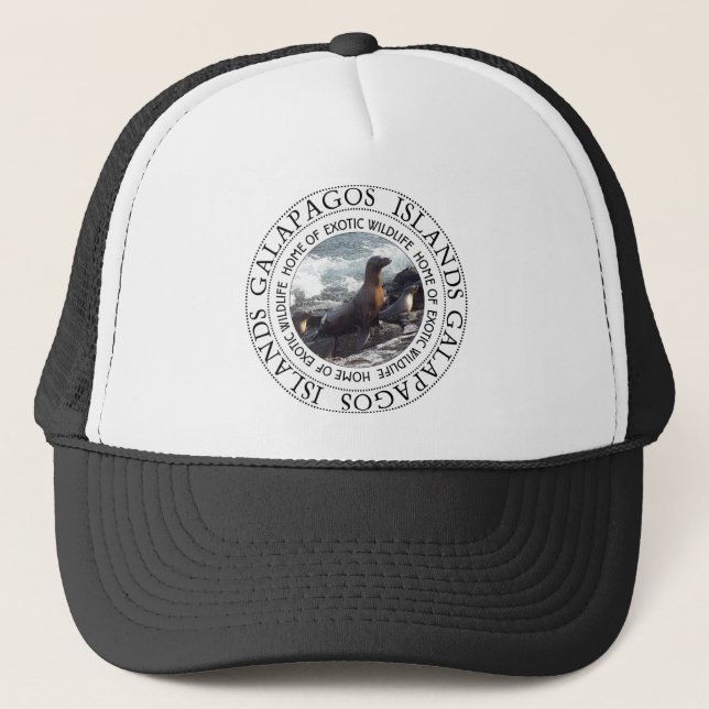 Galapagos Islands Seal Truckerkappe (Vorderseite)