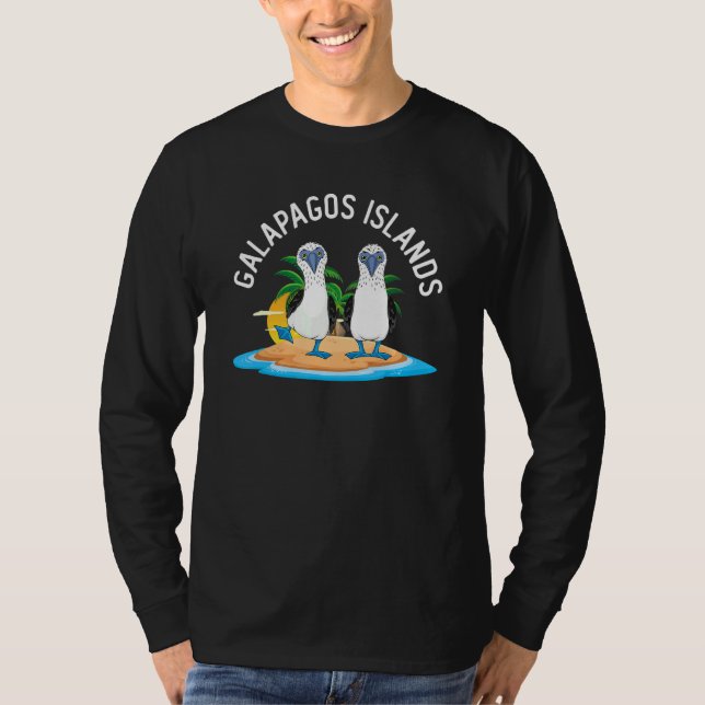 Galapagos Islands u2013 Blue Bird Seabird T-Shirt (Vorderseite)