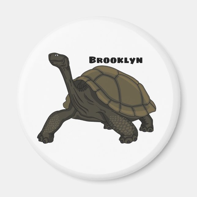 Galapagos-Landschildkröte Magnet (Vorne)