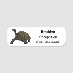 Galapagos-Landschildkröte Namensschild
