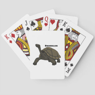 Galapagos-Landschildkröte Spielkarten