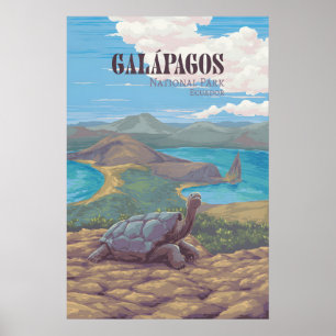 Galapagos Nationalpark Reiseplakat Poster