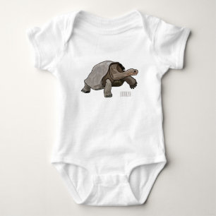 Galapagos-Tortoise-Cartoon Baby Strampler