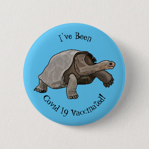 Galapagos-Tortoise-Cartoon Button