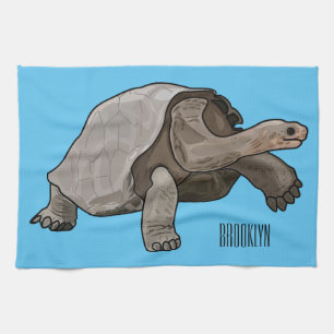 Galapagos-Tortoise-Cartoon Geschirrtuch