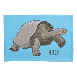 Galapagos-Tortoise-Cartoon Kissenbezug