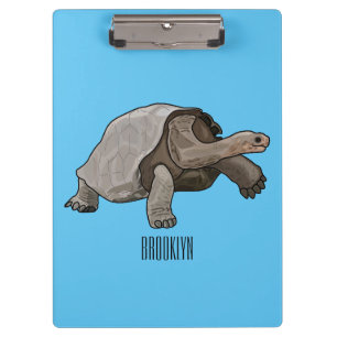 Galapagos-Tortoise-Cartoon Klemmbrett