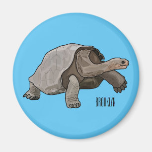 Galapagos-Tortoise-Cartoon Magnet