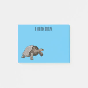 Galapagos-Tortoise-Cartoon Post-it Klebezettel