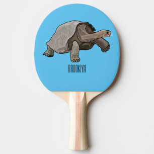 Galapagos-Tortoise-Cartoon Tischtennis Schläger