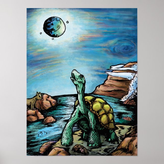 Galapagos Tortoise Poster (Vorne)