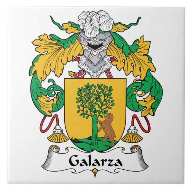 Galarza Familienwappen Fliese (Vorderseite)