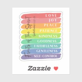 Galaten 5:22-23 Frucht des Geistes Aufkleber