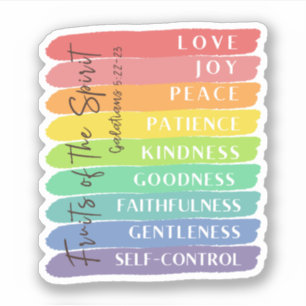Galaten 5:22-23 Frucht des Geistes Aufkleber