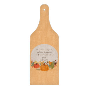 Galaten 6:9 Ernte Herbst Dankbarer Pumpkin Schneidebrett