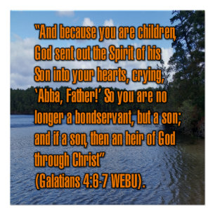Galater 4:6-7 WEBU Poster