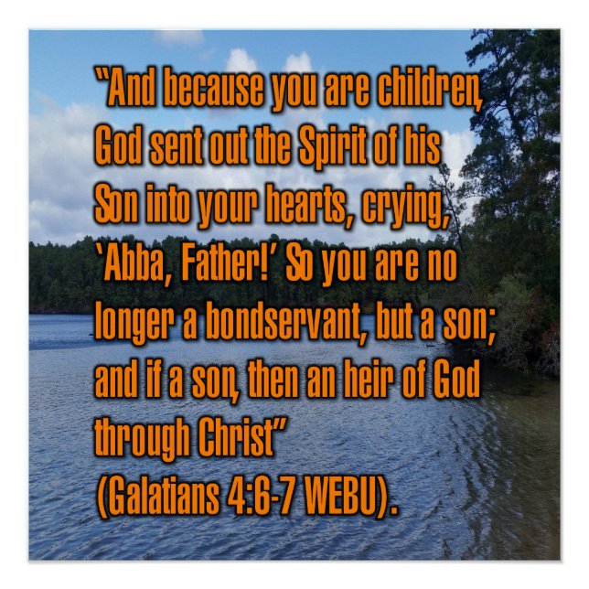 Galater 4:6-7 WEBU Poster (Vorderseite)