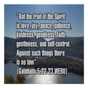 Galater 5:22-23 WEBU Poster