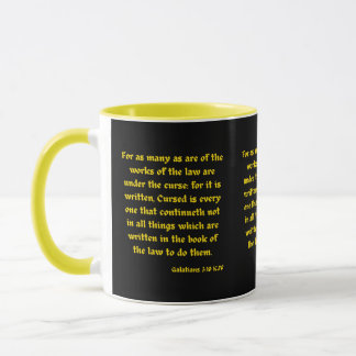 Galatians 3:10 KJV Bibelverse Zwei-Tone-Tasse Tasse