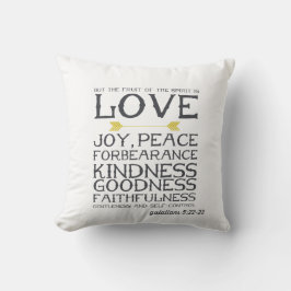 Galatians 5 22- 23% pipe% Bibel-Vers-Kunst Kissen