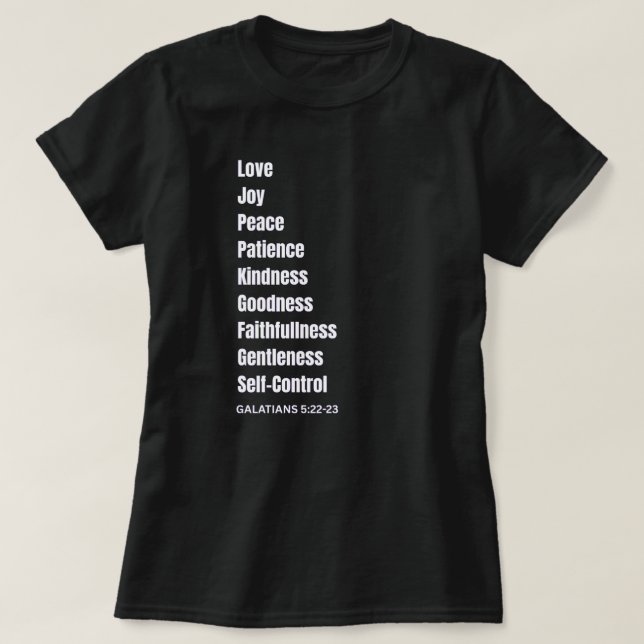 GALATIANS 5:22-23 T - Shirt (Design vorne)