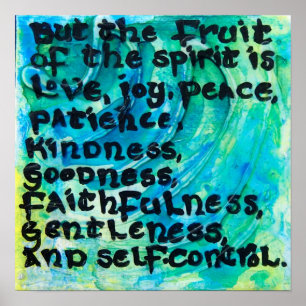 Galatians 5:22 - die Frucht des Geistes Poster