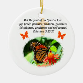 GALATIANS 5 BUTTERFLY FOTO DESIGN KERAMIKORNAMENT