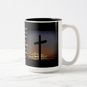 Galatians 6:14 zweifarbige tasse