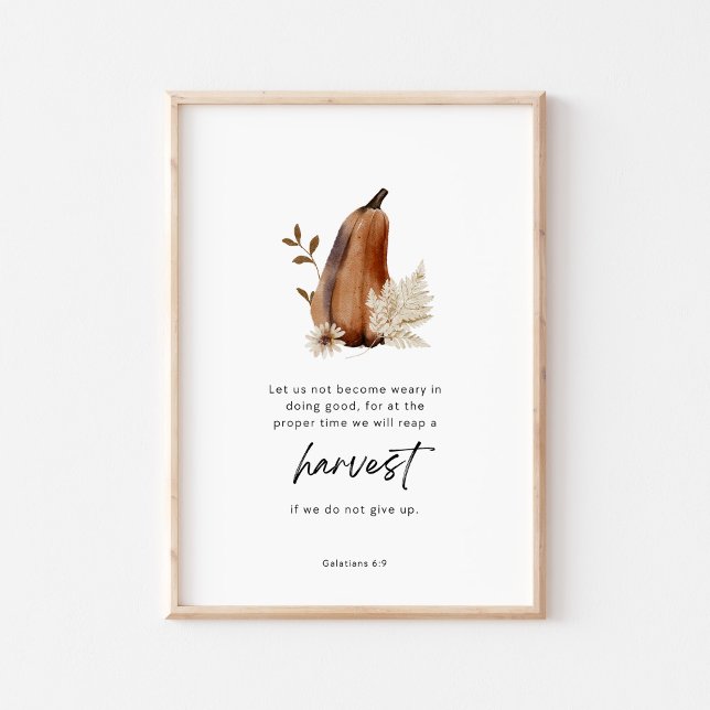 Galatians 6:9 Scripture Harvest Christian Poster (Von Creator hochgeladen)