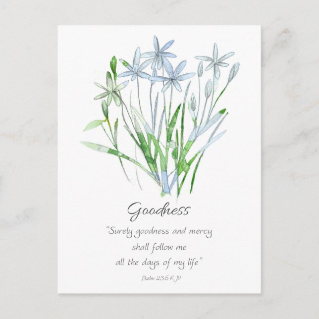 Galatians Fruit of the Spirit Goodness Scripture  Postkarte (Vorderseite)