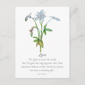 Galatians Fruit of the Spirit Love John 3 16  Postkarte