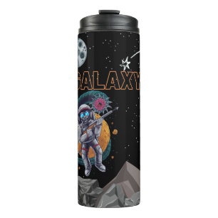 Galaxie-Affe mit einer Waffe aus dem Weltraum, Gal Thermosbecher