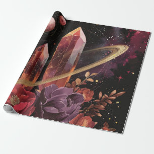 Galaxie Amethyst Sternenfeld Kosmisches Muster Geschenkpapier