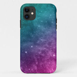 Galaxie-aquamarine rosa blaue Nebelfleck-Sterne Case-Mate iPhone Hülle