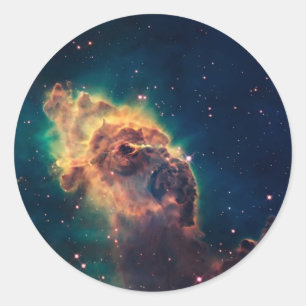 Galaxie-Aufkleber Runder Aufkleber