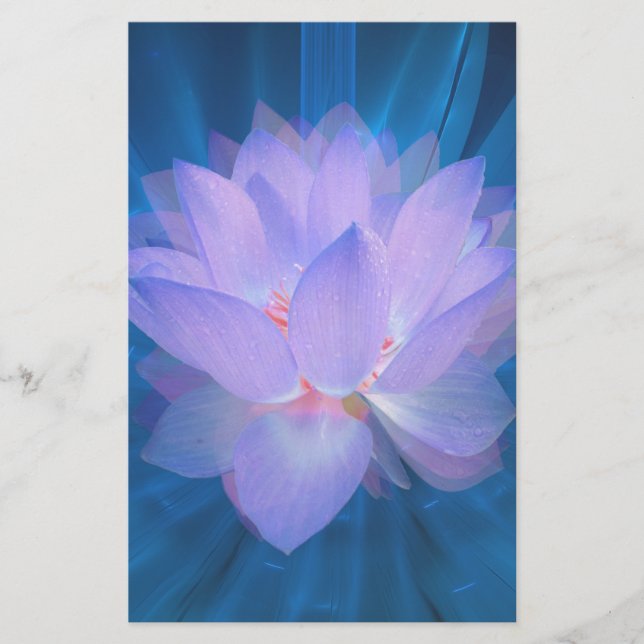 Galaxie-Blume Briefpapier (Vorderseite)