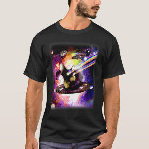 Galaxie Ca Welt Ufo Tag  Ufo Katze Katze Grafik T-Shirt