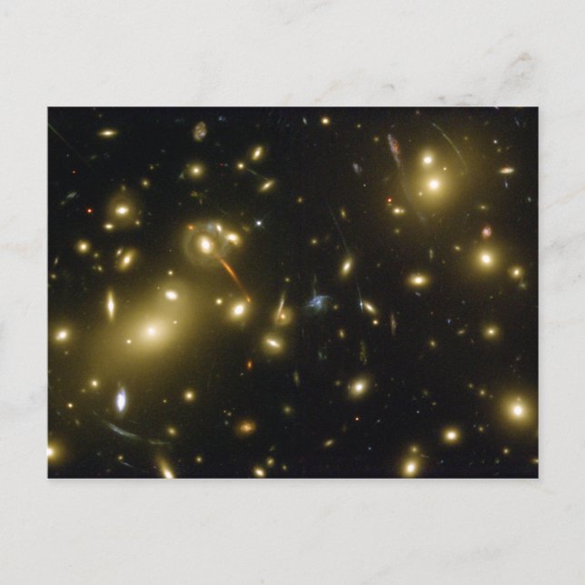 Galaxie-Cluster 2 Postkarte (Vorderseite)