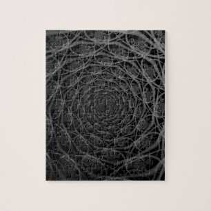 Galaxie de Filaments en Puzzle noir et blanc