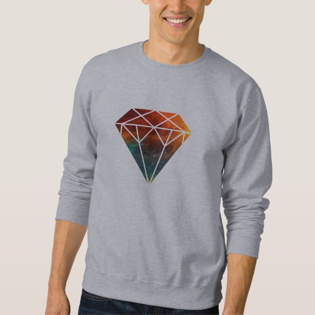 Galaxie-Diamant Sweatshirt (Vorderseite)