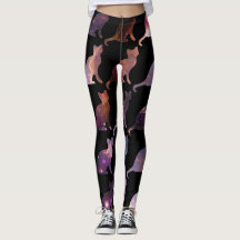 Galaxie-Druck-Katzen-gemusterte Leggings